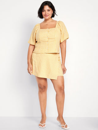 Enagua con Cintura Elástica Estampado