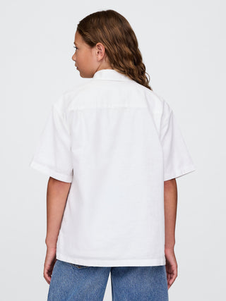 Camisa Manga Corta de Lino, Niño
