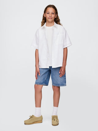 Camisa Manga Corta de Lino, Niño