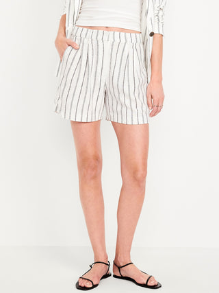 Short con Cintura Elástica y Bolsillos