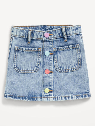 Enagua Denim con Detalle de Botones, Bebé