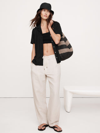 Camisa Manga Corta de Lino