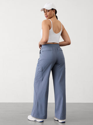 Pantalón Cargo Talle Alto con Bolsillos