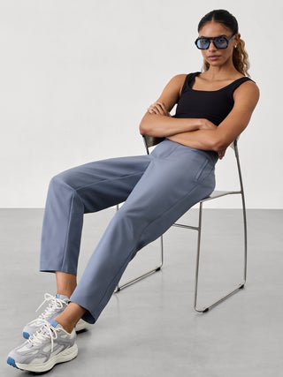 Pantalón Talle Alto con Bolsillos