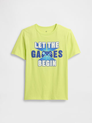 Camiseta Manga Corta con Gráfico, Niño