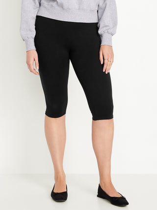 Legging Capri con Cintura Elástica de Algodón