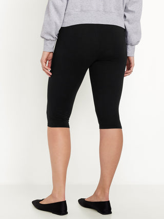 Legging Capri con Cintura Elástica de Algodón