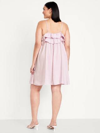 Vestido de Tirantes con Detalle de Volantes