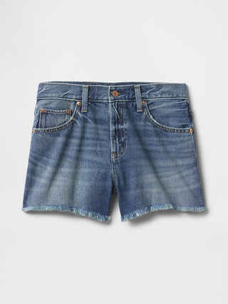 Short Denim Talle Medio con Bolsillos