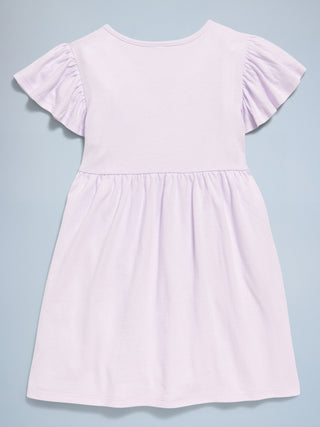 Vestido Manga Corta con Volante, Niña