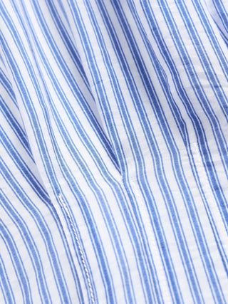 Vestido Camisero con Estampado de Rayas