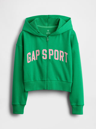 Sudadera con Zipper y Logo Delantero, Niña