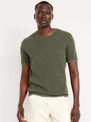 Camiseta Cuello Redondo con Textura