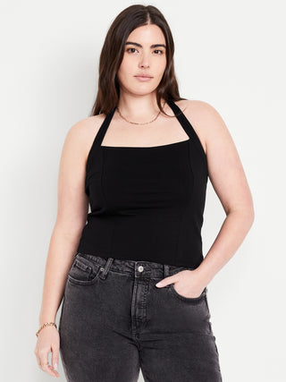 Blusa Halter Cuello Cuadrado