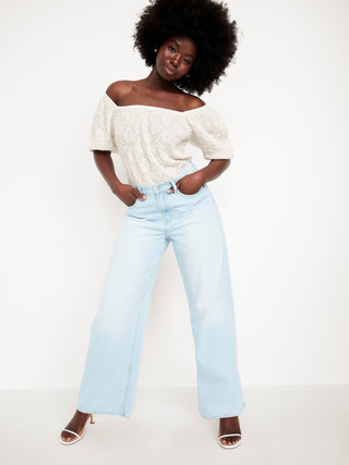 Blusa Manga Corta Detalle de Encaje