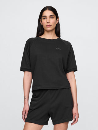 Camiseta Manga Corta con Logo Bordado