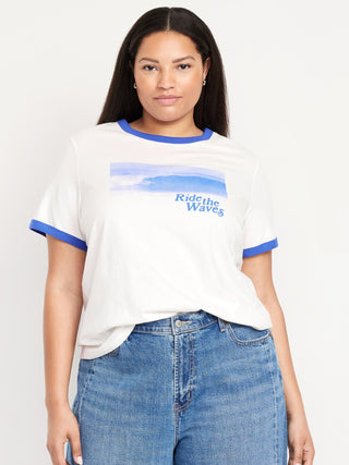 Camiseta de timbre gráfico de todos los lados.