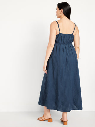 Vestido de Tirantes con Detalle de Crochet