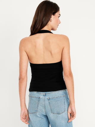 Blusa Halter Cuello Cuadrado