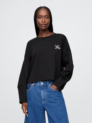 Sudadera Cuello Redondo con Logo Delantero