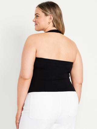 Blusa Halter Cuello Cuadrado