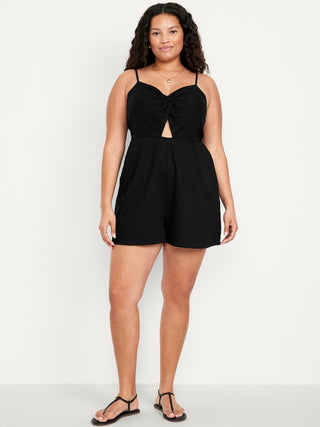 Enterizo con Escote Corazón de Algodón