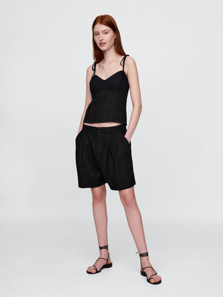 Blusa con Escote Corazón de Lino