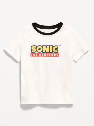 Camiseta Manga Corta con Gráfico Sonic, Bebé