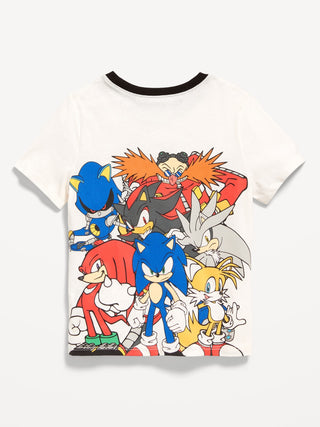 Camiseta Manga Corta con Gráfico Sonic, Bebé