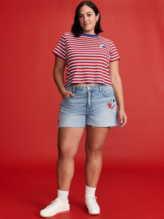 Short Denim Talle Alto Colección Disney