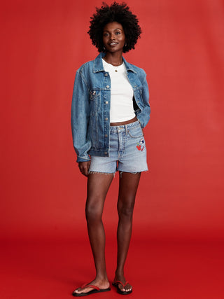 Short Denim Talle Alto Colección Disney