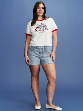 Short Denim Talle Alto Colección Disney