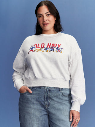 Sudadera Crop de Algodón Colección Disney