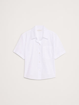 Camisa Manga Corta con Botones de Algodón