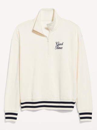 Sudadera Oversize con Zipper de Algodón