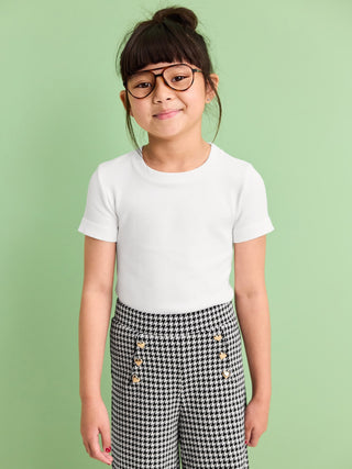 Camiseta Suave con Cuello Redondo para Niñas