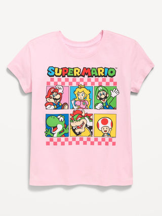 Camiseta Manga Corta Gráfica Super Mario™, Niña