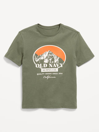 Camiseta de Manga Corta con Logo Gráfico, Niño