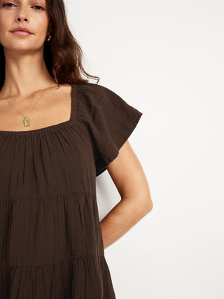 Minivestido con Vuelo Escalonado