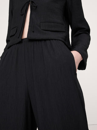 Pantalón Plisado con Cintura Elastica