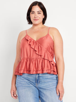 Blusa de Tirantes con Detalle Volantes