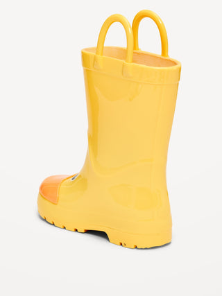 Botas de lluvia gráficas altas para niños para niños pequeños.