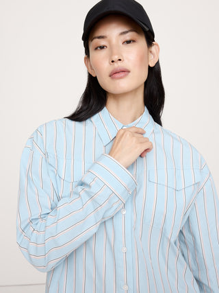 Camisa Manga Larga Estampado Rayas