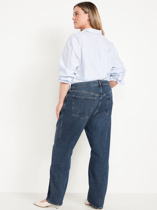 Jeans Slouchy Rectos Talle Medio