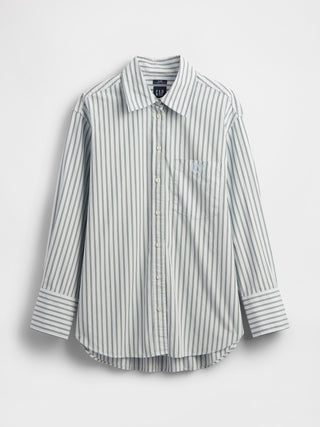 Camisa Manga Larga con Estampado Rayas