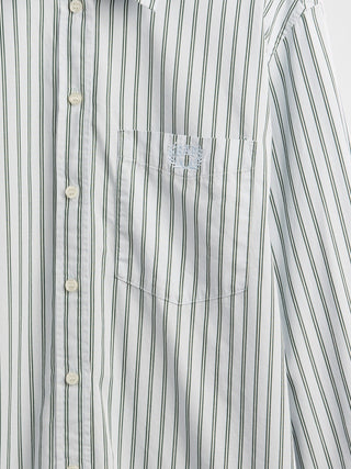 Camisa Manga Larga con Estampado Rayas