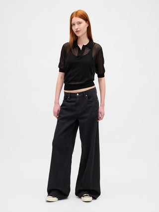 Sudadera Manga Corta Semitransparente