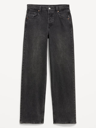 Jeans Slouchy Talle Medio con Bolsillos