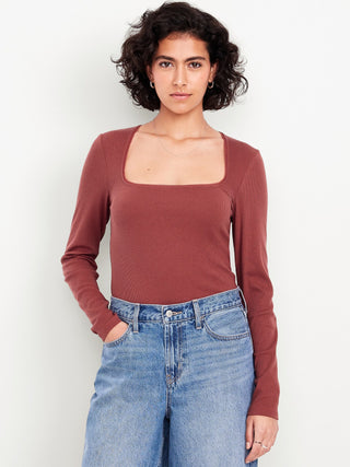 Blusa Cuello Cuadrado de Algodón.