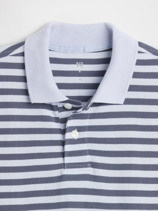 Polo Manga Corta con Estampado Rayas, Niño.
